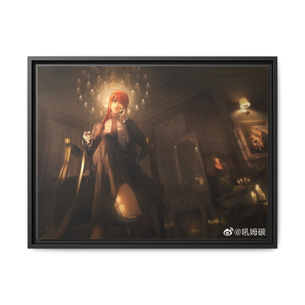 Anime Chainsaw Man Canvas Framed Art Print