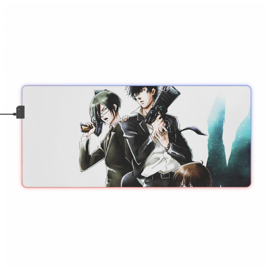 Psycho-Pass Akane Tsunemori, Nobuchika Ginoza RGB LED Mouse Pad (Desk Mat)