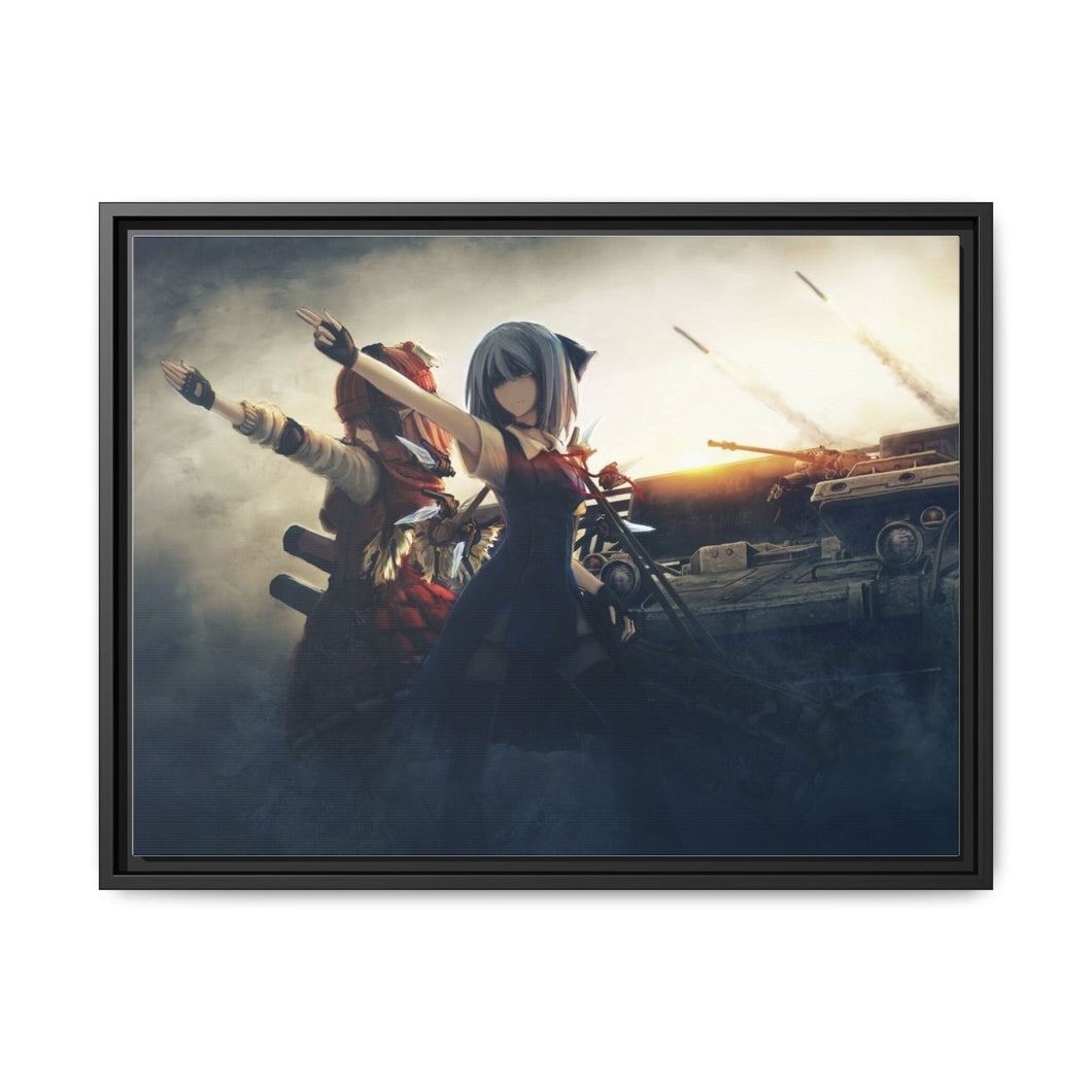 Anime Touhou Canvas Framed Art Print