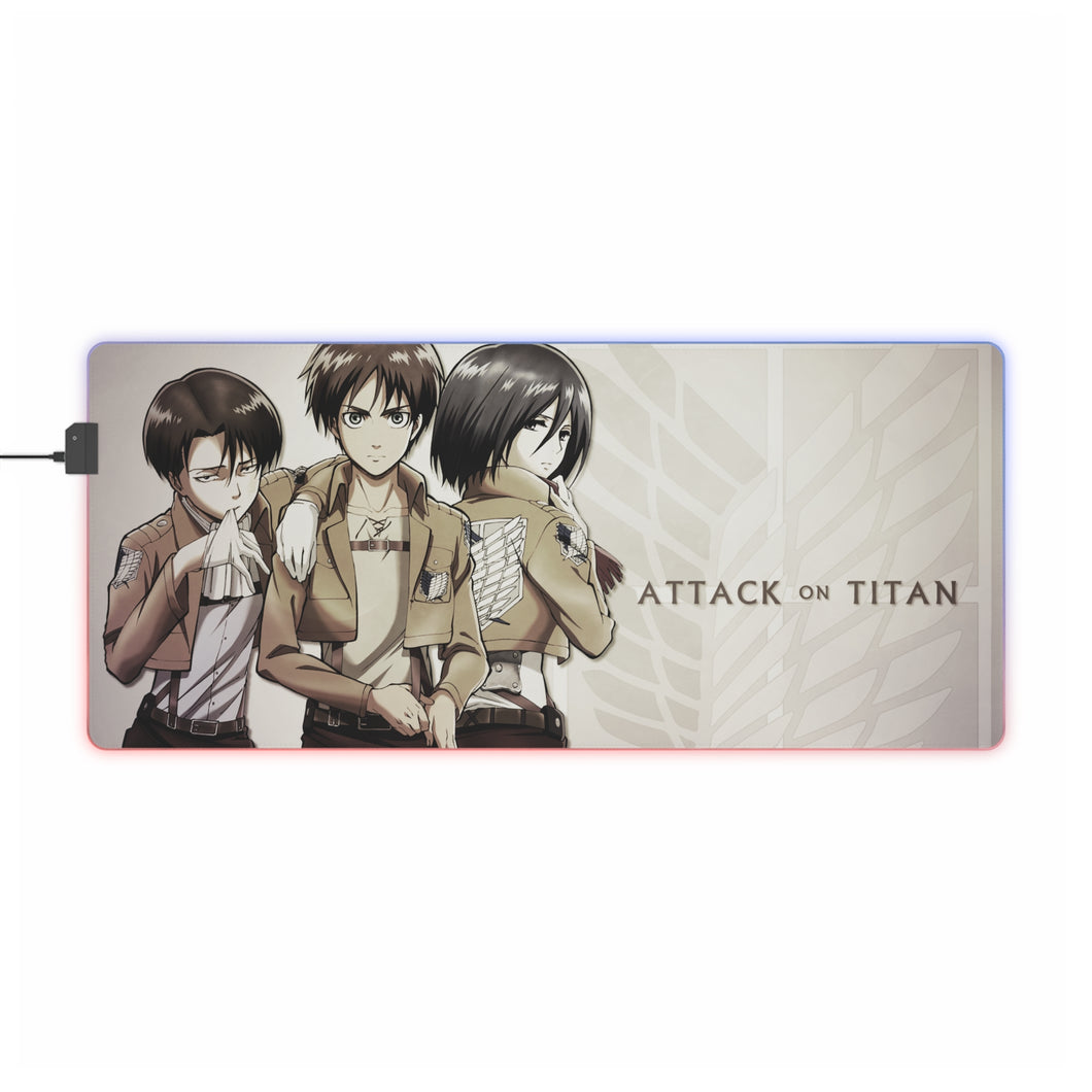 Anime Attack On Titan RGB LED Mouse Pad (Desk Mat)