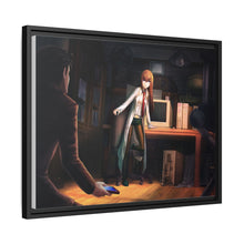 Load image into Gallery viewer, Okabe and Kurisu Time Jump Canvas Framed Art Print
