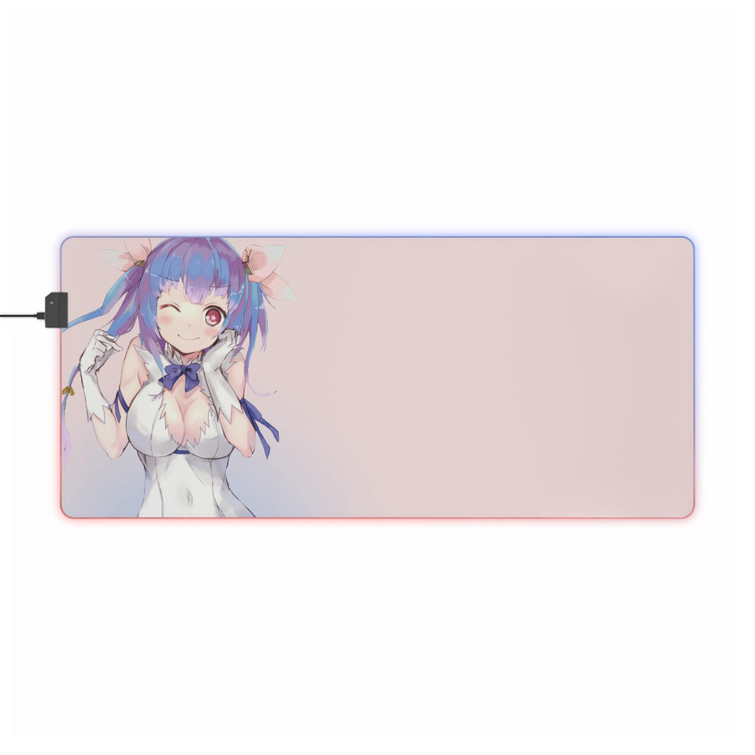 Is It Wrong To Try To Pick Up Girls In A Dungeon? RGB LED Mouse Pad (Desk Mat)