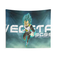 Vegeta SSJ God SSJ Indoor Wall Tapestry