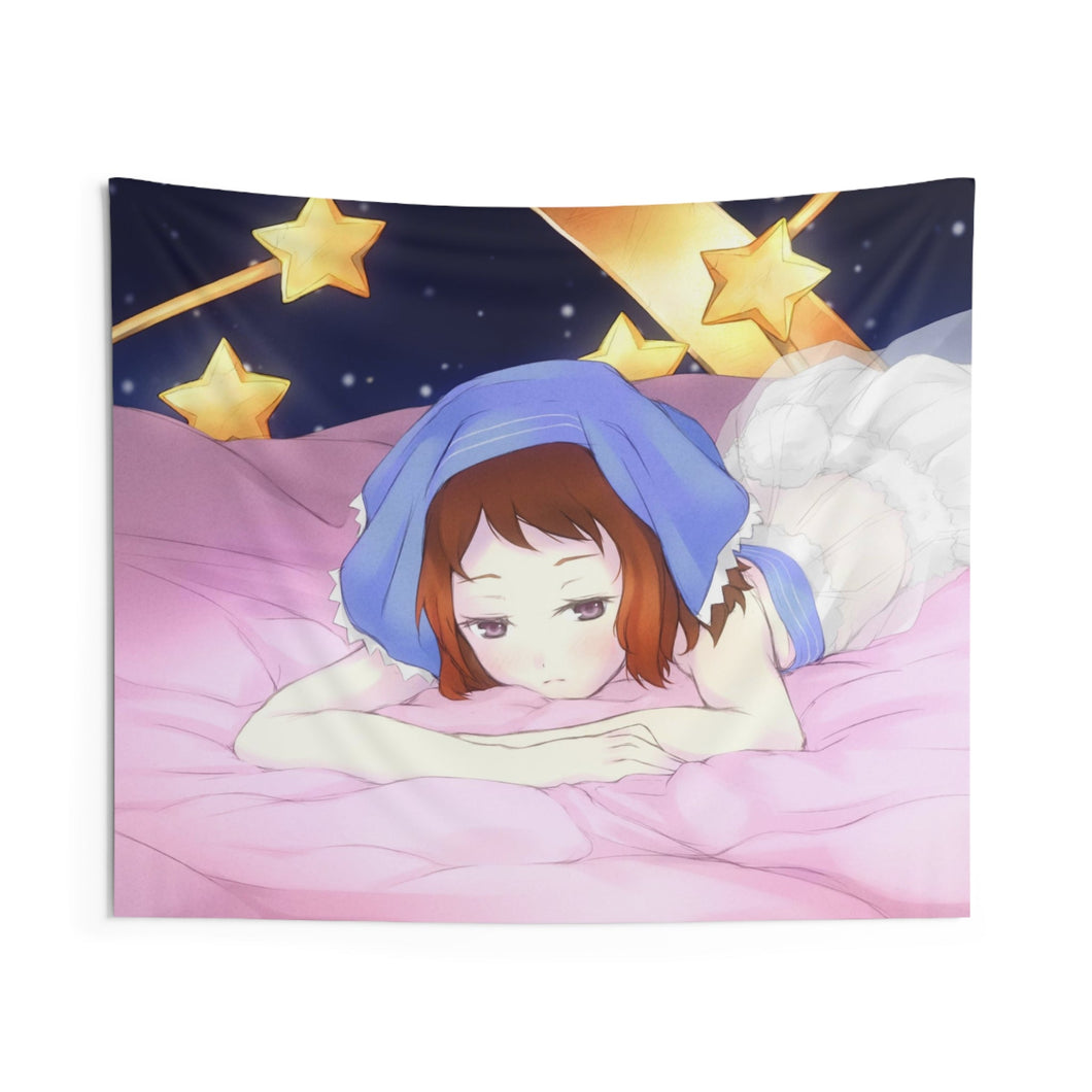 Mayaka Ibara on bed Indoor Wall Tapestry