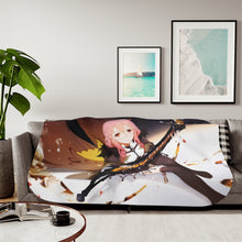 Load image into Gallery viewer, Guilty Crown Inori Yuzuriha Sherpa Blanket
