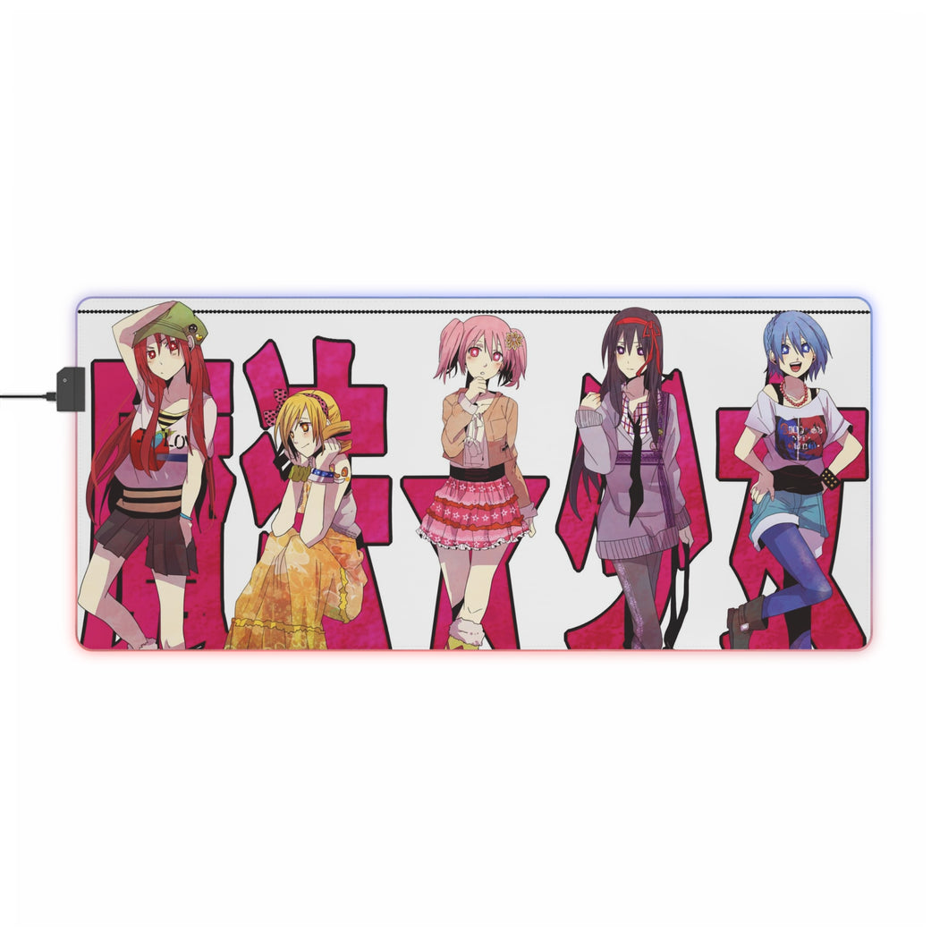 Puella Magi Madoka Magica RGB LED Mouse Pad (Desk Mat)