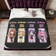 Load image into Gallery viewer, Chibi Lab Members Sherpa Blanket
