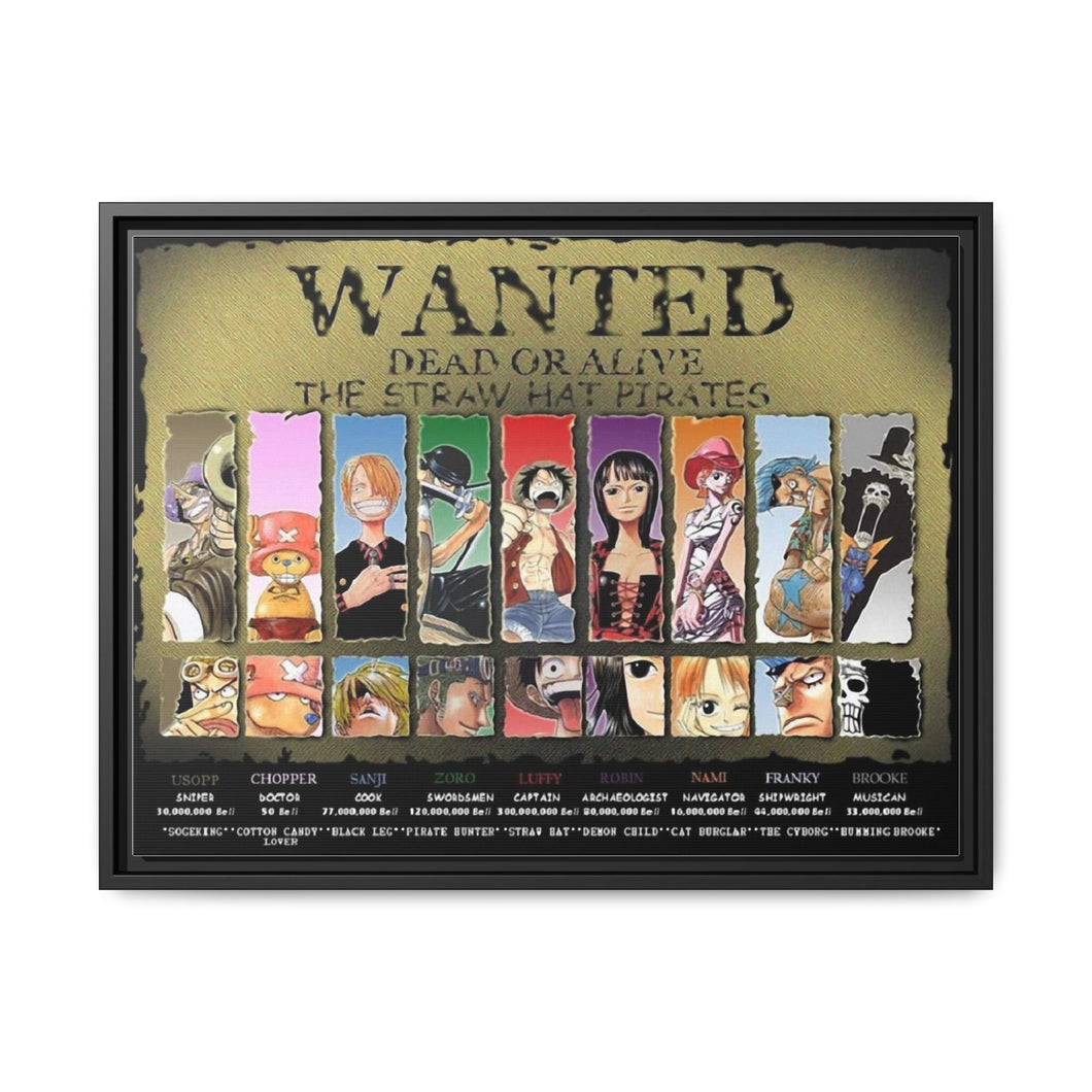 Anime One Piecer Canvas Framed Art Print