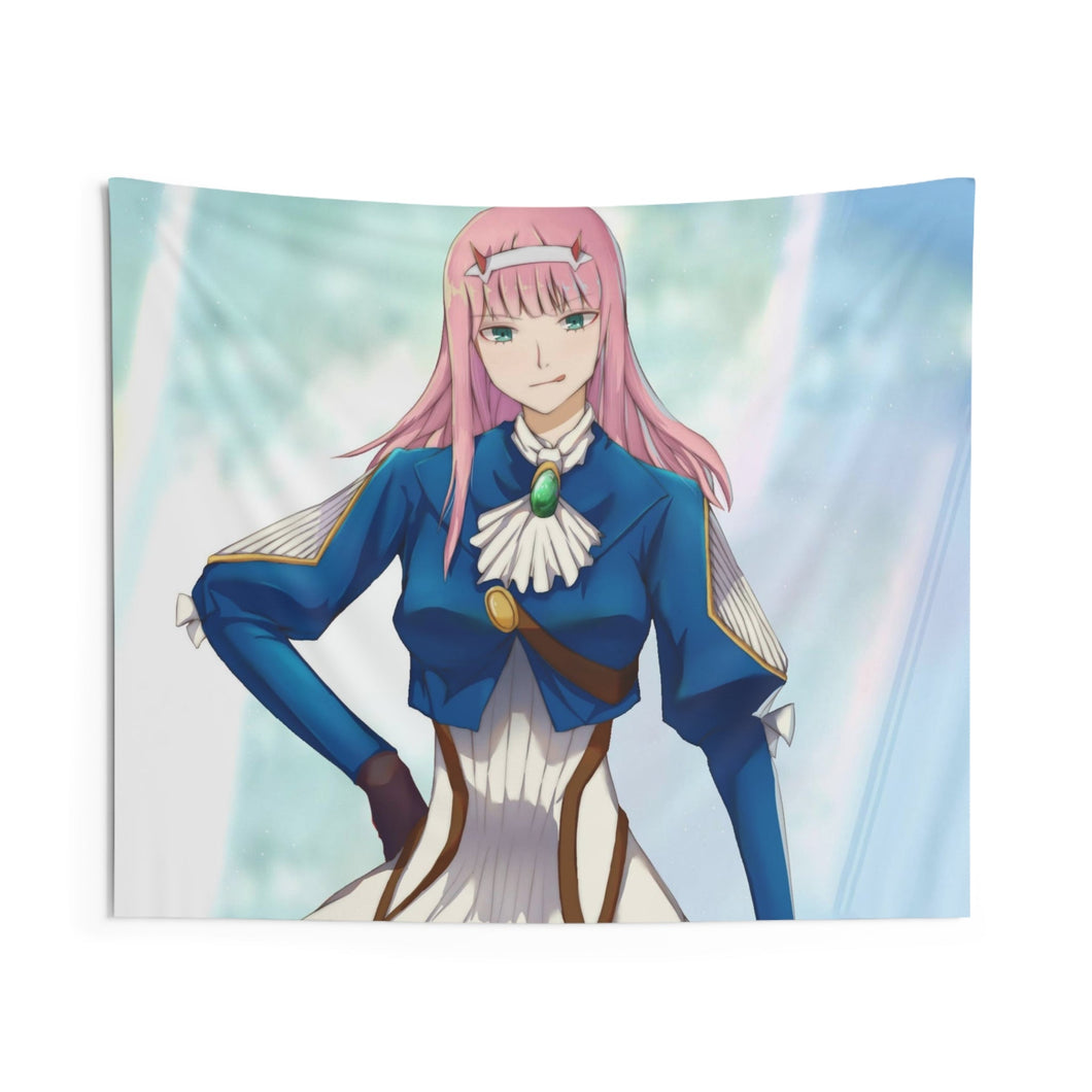 Cute zero two in french Indoor Wall Tapestry