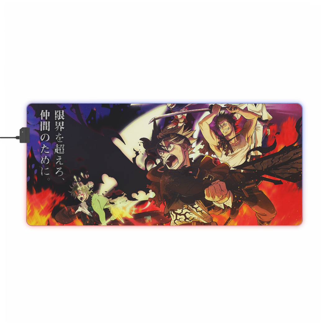 Anime Black Clover RGB LED Mouse Pad (Desk Mat)