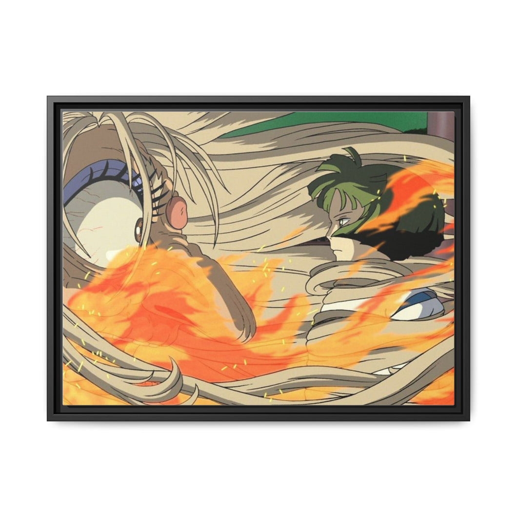 Anime Spirited Away Canvas Framed Art Print