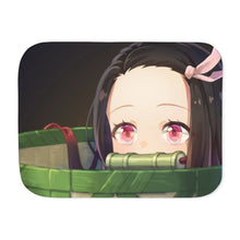 Load image into Gallery viewer, Demon Slayer: Kimetsu no Yaiba Nezuko Kamado Sherpa Blanket

