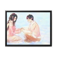 Monkey D. Luffy and Boa Hancock Canvas Framed Art Print