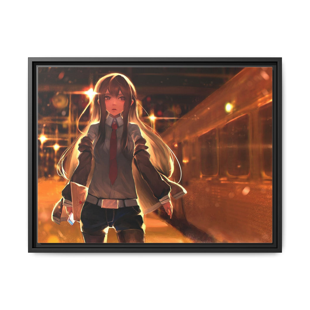 Makise Kurisu Canvas Framed Art Print