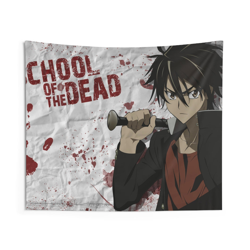 Highschool Of The Dead Indoor Wall Tapestry