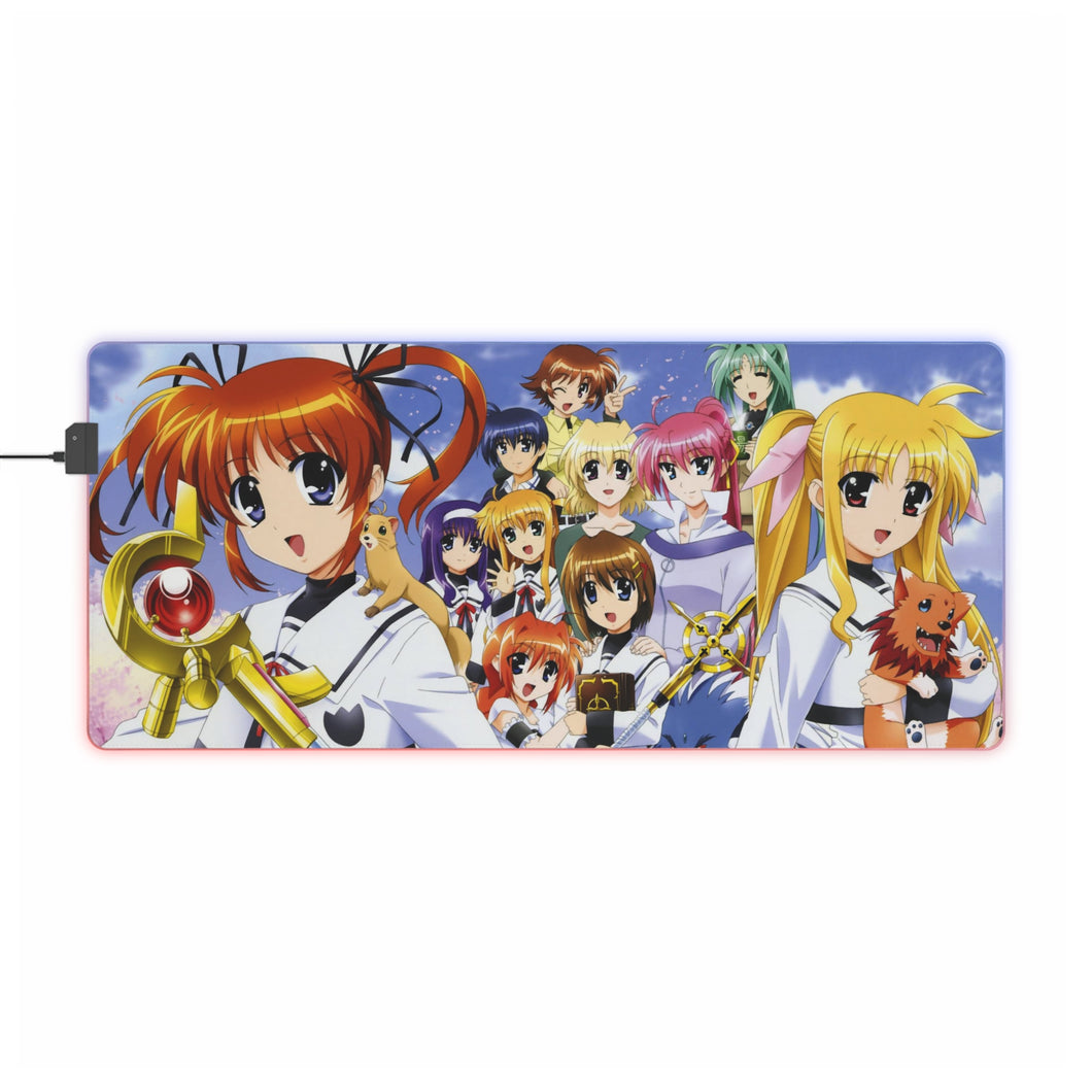 Magical Girl Lyrical Nanoha RGB LED Mouse Pad (Desk Mat)