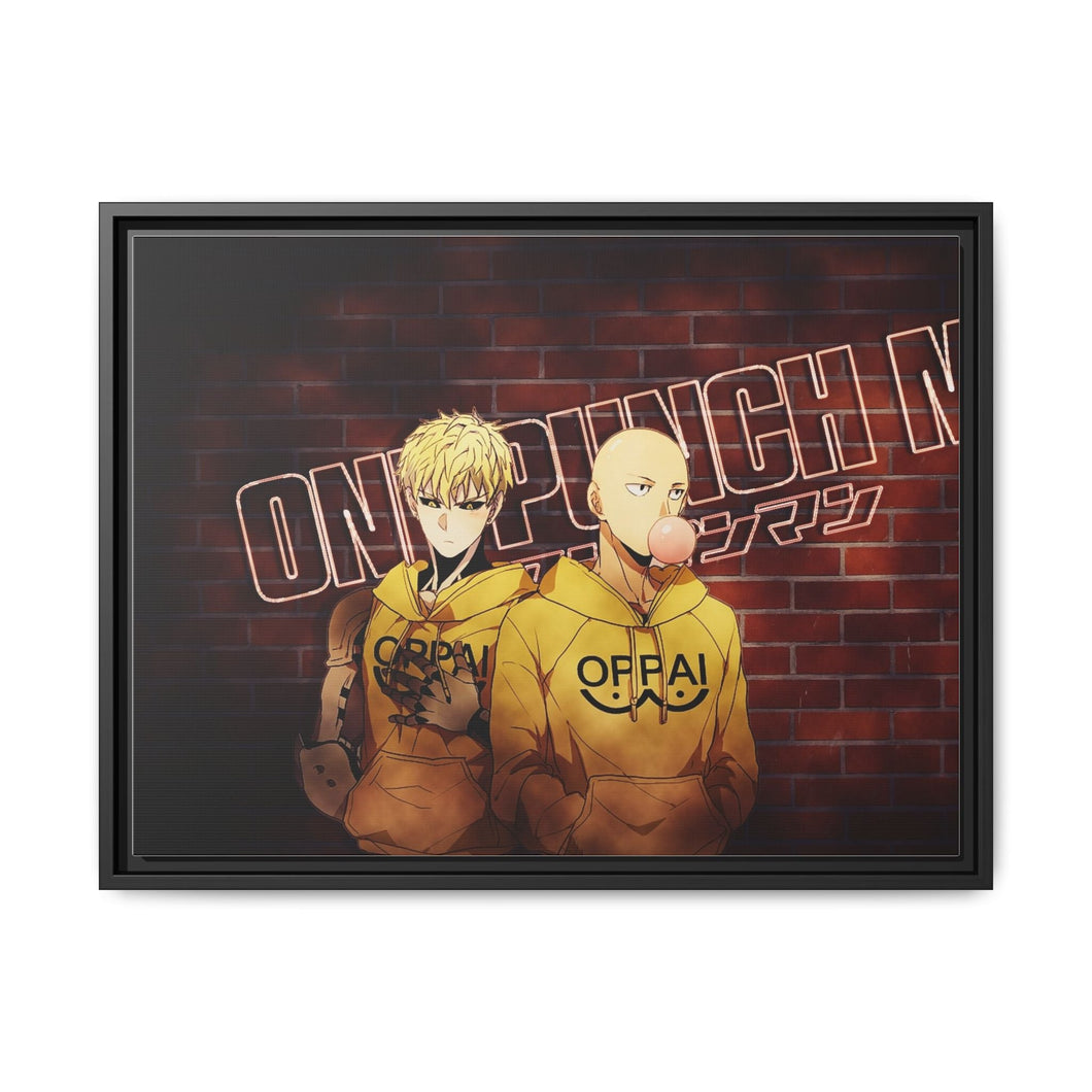 Anime One-Punch Man Canvas Framed Art Print