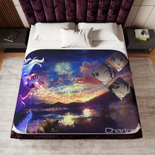 Load image into Gallery viewer, Nao Tomori holding a apple Sherpa Blanket
