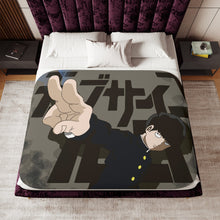 Load image into Gallery viewer, Mob Psycho 100 Shigeo Kageyama Sherpa Blanket
