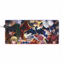 Load image into Gallery viewer, Fairy Tail Natsu Dragneel, Erza Scarlet, Gray Fullbuster, Lucy Heartfilia, Happy RGB LED Mouse Pad (Desk Mat)
