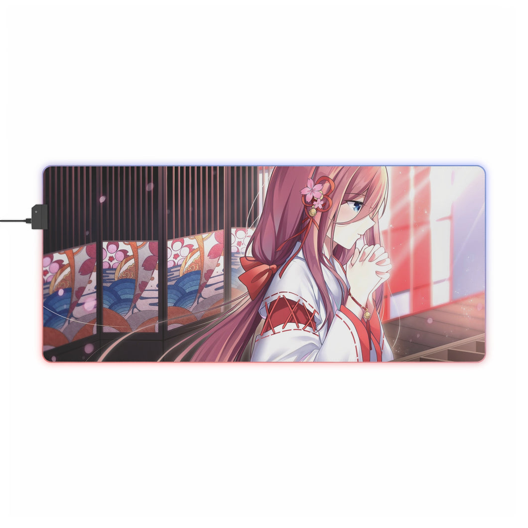 The Quintessential Quintuplets Miku Nakano RGB LED Mouse Pad (Desk Mat)