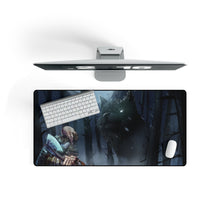 Load image into Gallery viewer, Kratos &amp; Atreus fighting a giant wolf Mouse Pad (Desk Mat)
