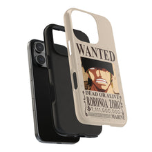 Load image into Gallery viewer, One Piece Wanted Roronoa Zoro iPhone Cases
