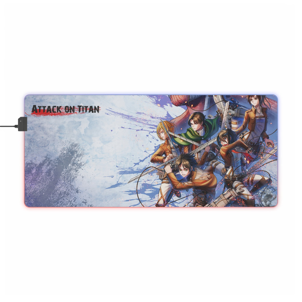 Anime Attack On Titan RGB LED Mouse Pad (Desk Mat)