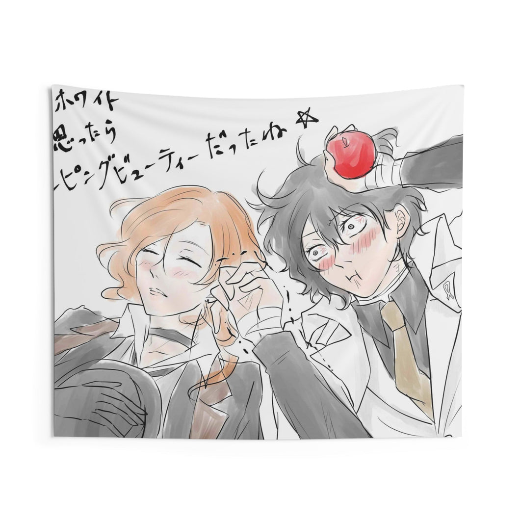 Bungou Stray Dogs Osamu Dazai, Chuuya Nakahara Indoor Wall Tapestry