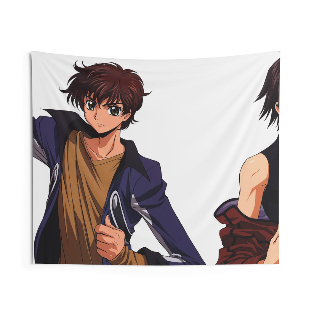 Code Geass Lelouch Lamperouge, Suzaku Kururugi Indoor Wall Tapestry