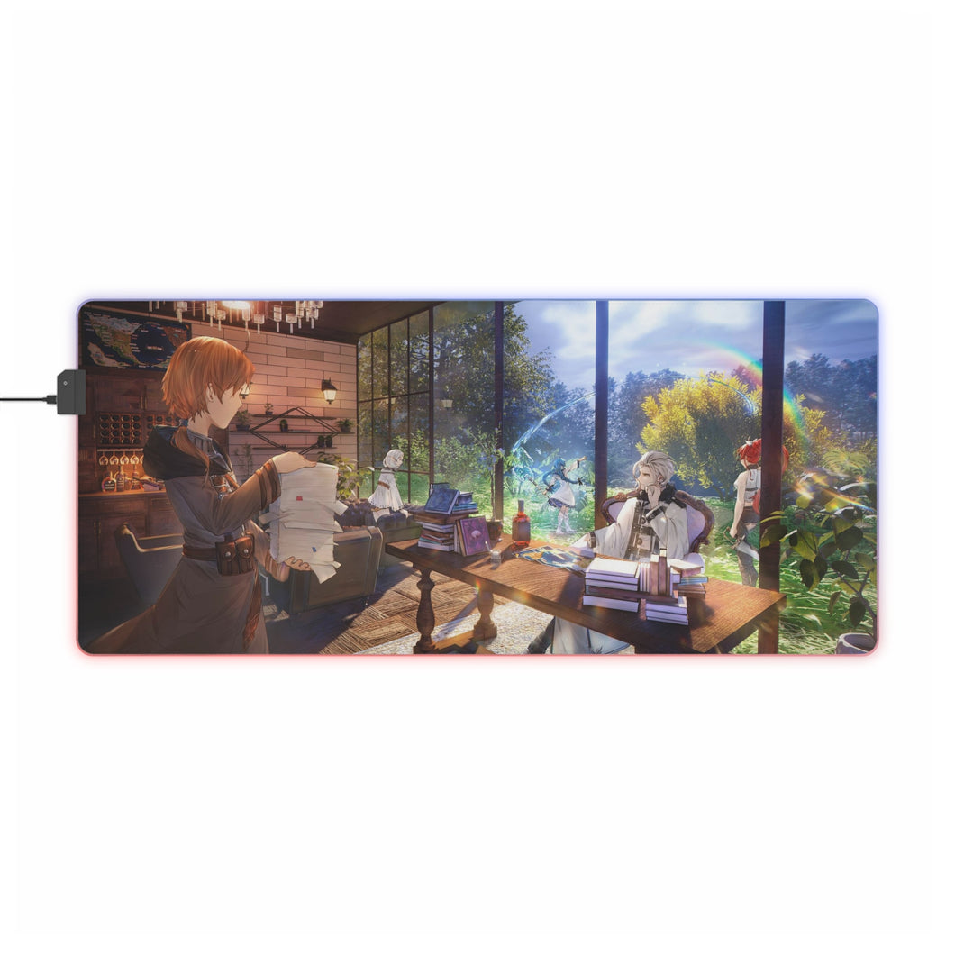 Mushoku Tensei: Jobless Reincarnation Roxy Migurdia, Rudeus Greyrat, Eris Boreas Greyrat, Sylphiette, Orsted RGB LED Mouse Pad (Desk Mat)