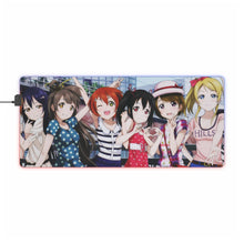 Load image into Gallery viewer, Love Live! Maki Nishikino, Kotori Minami, Umi Sonoda, Honoka Kousaka, Rin Hoshizora RGB LED Mouse Pad (Desk Mat)
