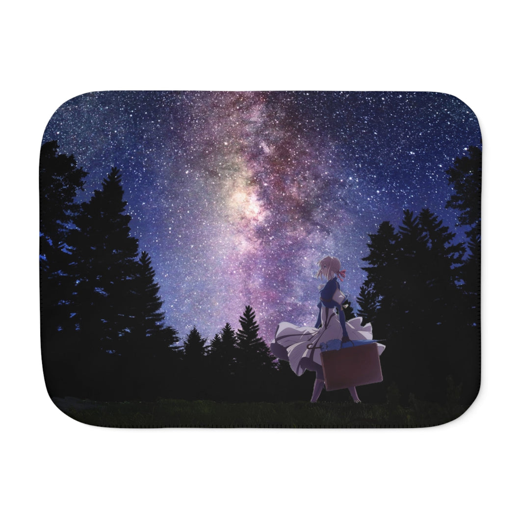 Violet Evergarden Sherpa Blanket