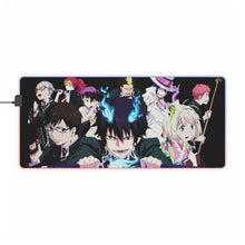 Load image into Gallery viewer, Blue Exorcist RGB LED Mouse Pad (Desk Mat)
