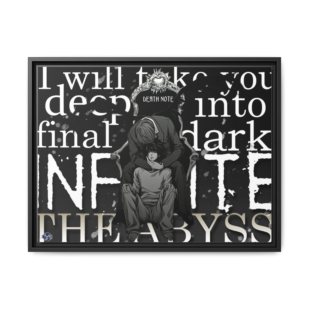 Anime Death Noter Canvas Framed Art Print