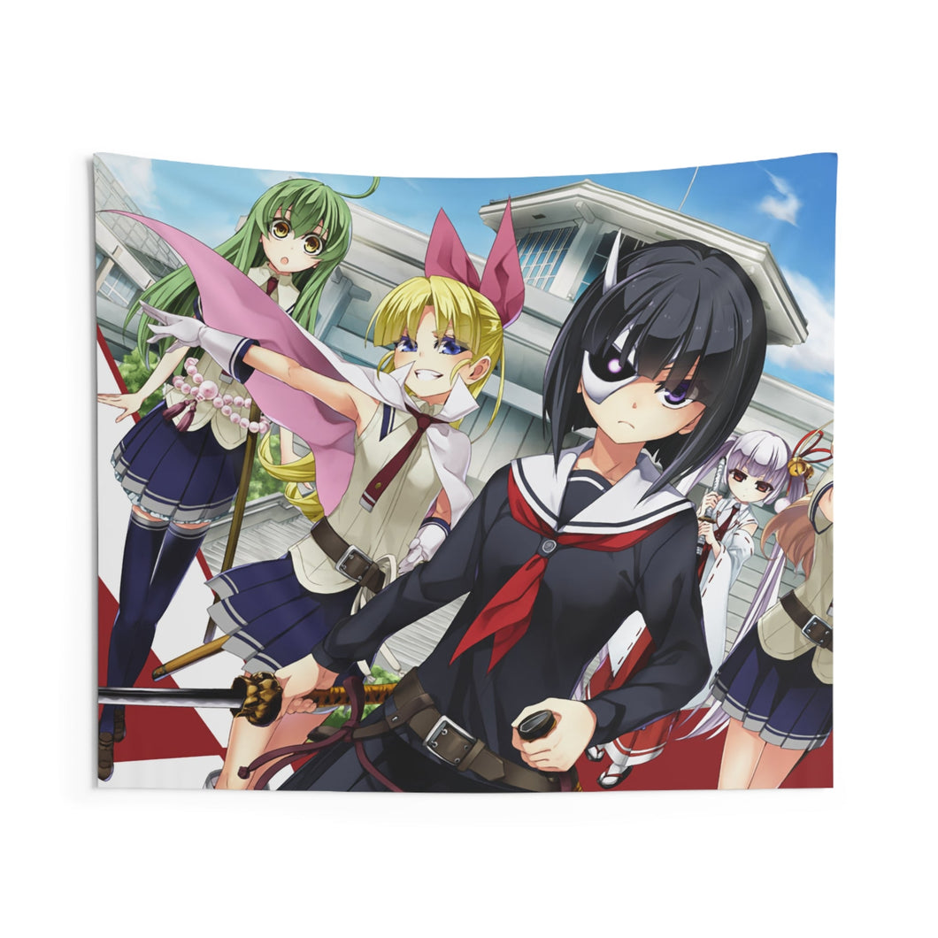 Anime Armed Girl's Machiavellism Indoor Wall Tapestry