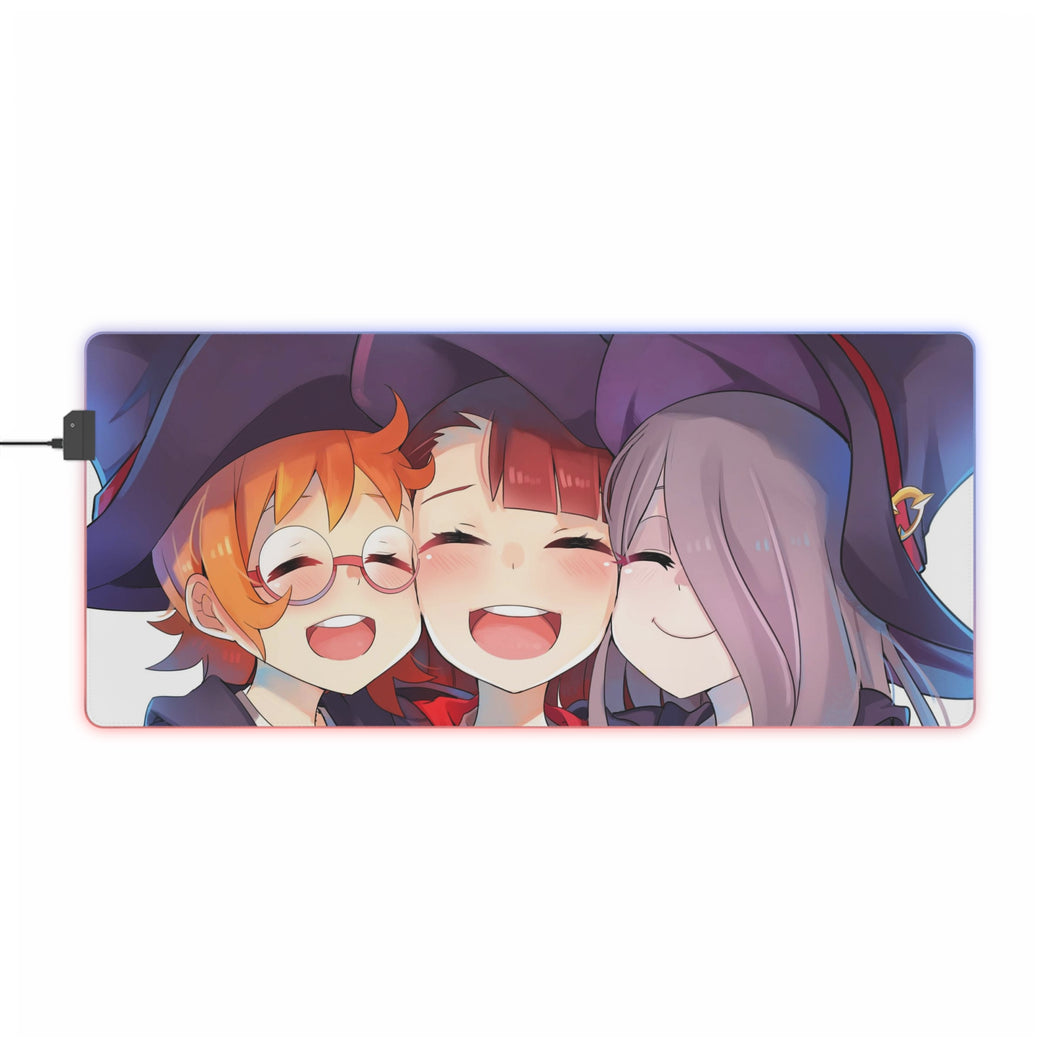 Little Witch Academia Atsuko Kagari, Sucy Manbavaran, Computer Keyboard Pad, Lotte Yanson RGB LED Mouse Pad (Desk Mat)