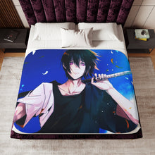 Load image into Gallery viewer, Fire Force Benimaru Shinmon Sherpa Blanket
