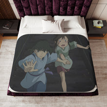 Load image into Gallery viewer, Anime Spirited Away Sherpa Blanket
