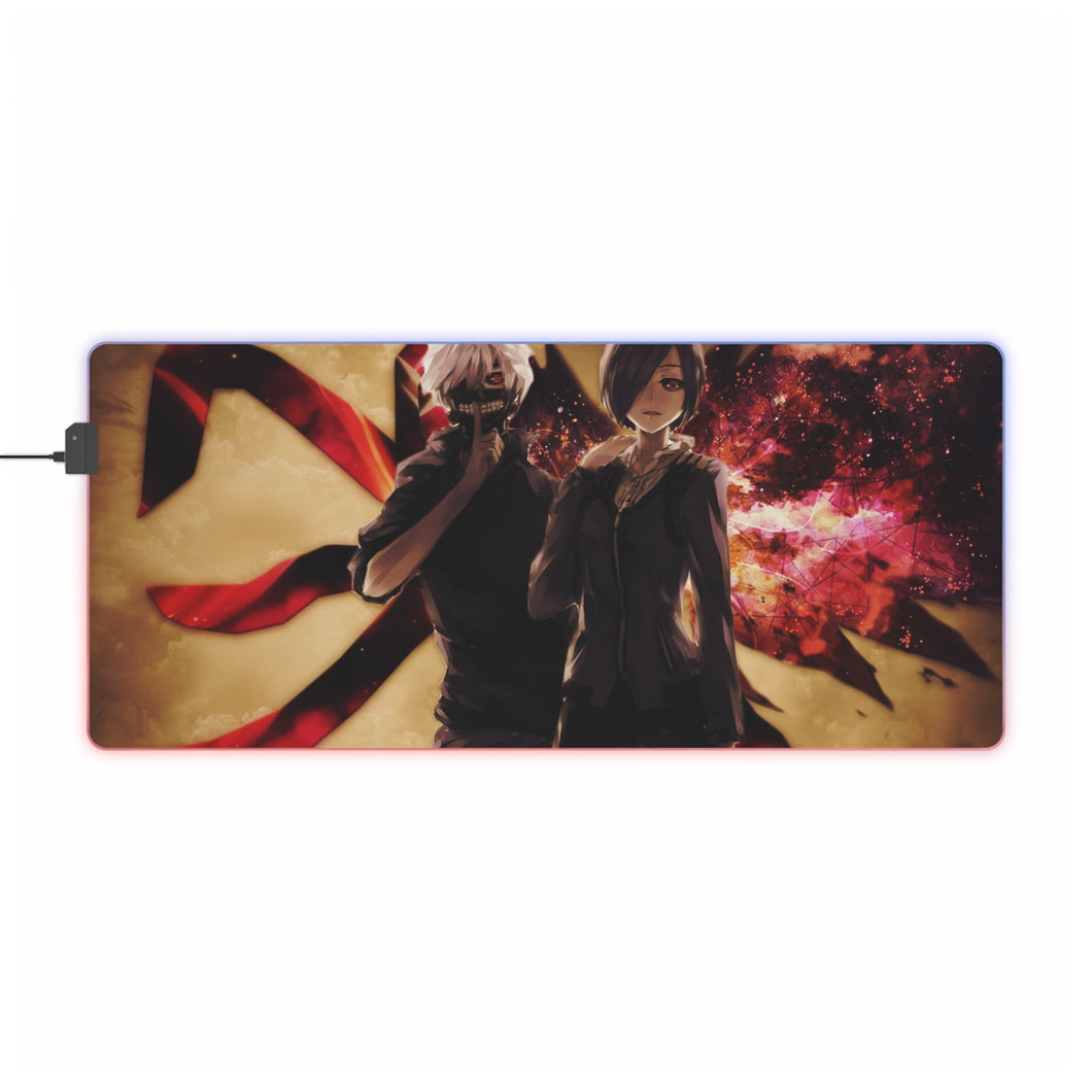 Ken Kaneki & Touka Kirishima RGB LED Mouse Pad (Desk Mat)