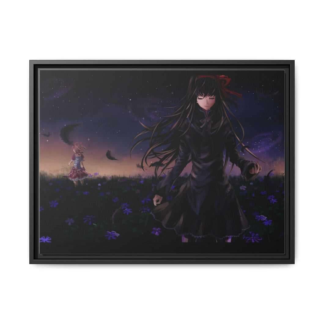 Anime Puella Magi Madoka Magica Canvas Framed Art Print
