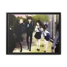 Load image into Gallery viewer, Hyouka Eru Chitanda, Satoshi Fukube, Mayaka Ibara Canvas Framed Art Print
