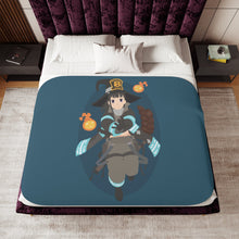 Load image into Gallery viewer, Maki Oze - Fire Force Sherpa Blanket
