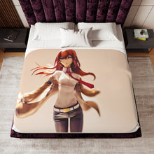 Load image into Gallery viewer, Makise Kurisu Sherpa Blanket
