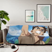 Load image into Gallery viewer, Anime Dr. Stone Sherpa Blanket
