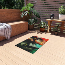 Load image into Gallery viewer, Green with envy, red with rage Rug
