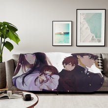 Load image into Gallery viewer, Eru Chitanda  And  Hōtarō Oreki Together Sherpa Blanket
