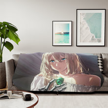 Load image into Gallery viewer, Violet Evergarden Violet Evergarden, Violet Evergarden, Violet Evergarden Sherpa Blanket
