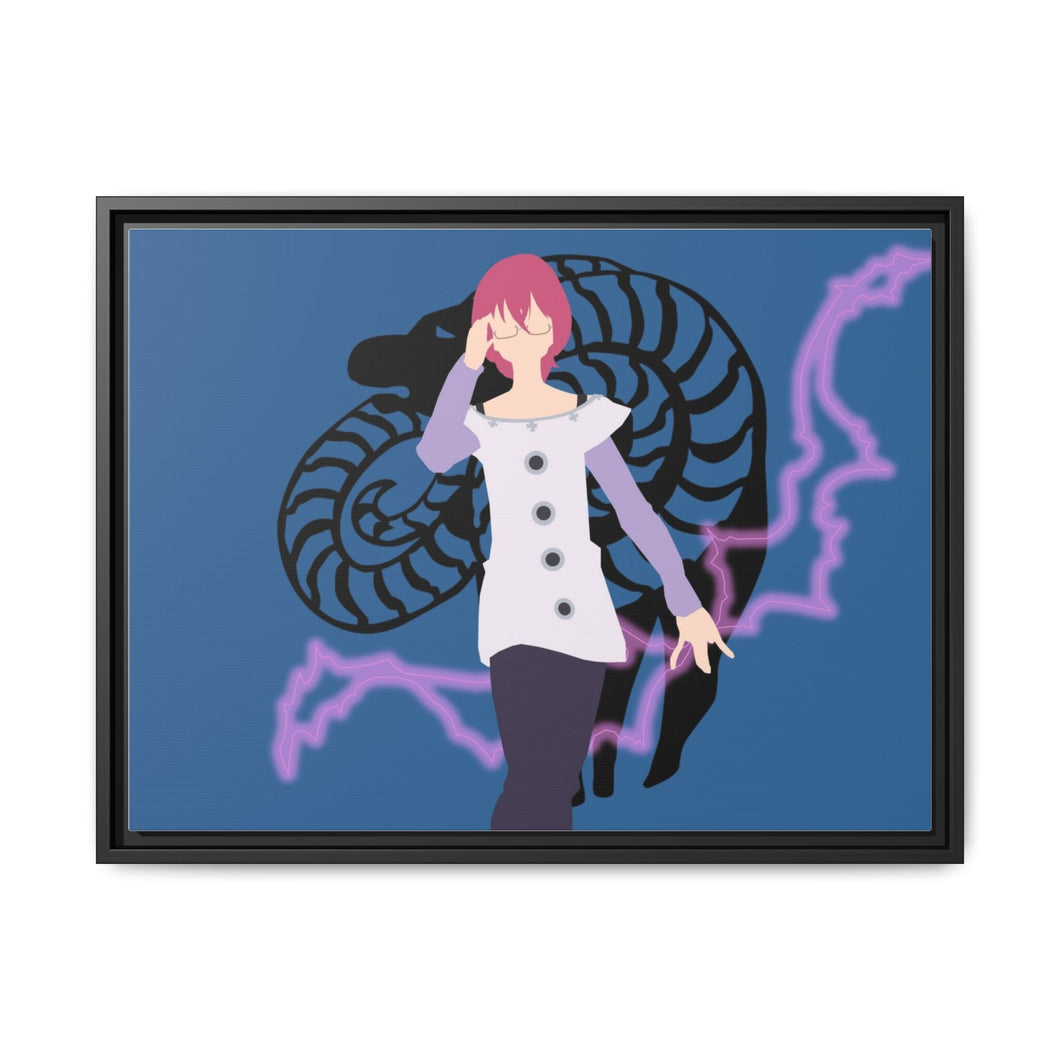 Merlin the Goat!!! Canvas Framed Art Print