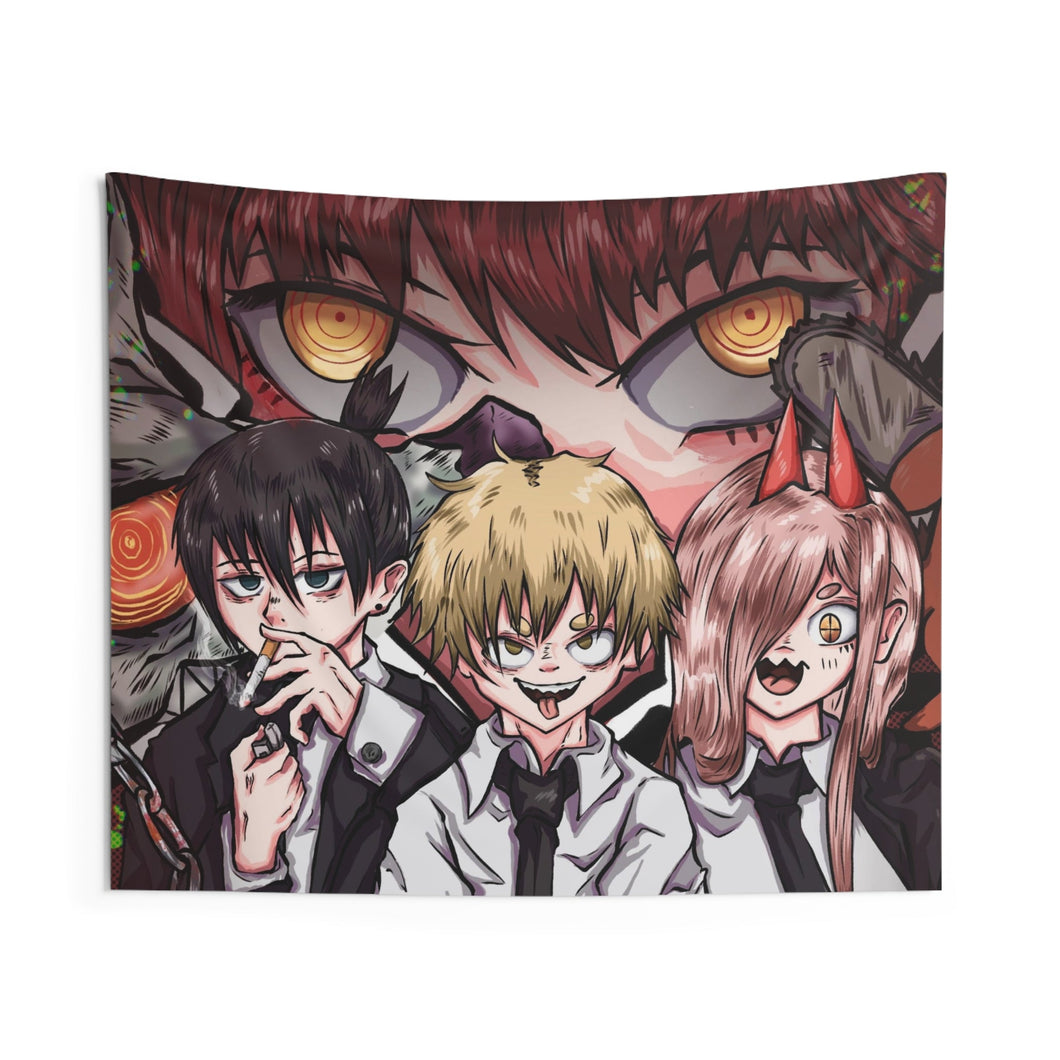 Chainsaw Man Power, Denji, Aki Hayakawa Indoor Wall Tapestry